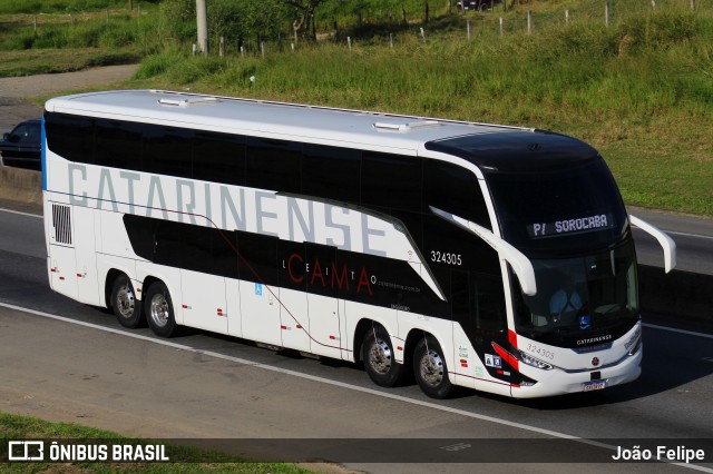 Auto Viação Catarinense 324305 na cidade de Canas, São Paulo, Brasil, por João Felipe. Número da foto: #13016852.