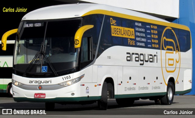 Expresso Araguari 1103 na cidade de Goiânia, Goiás, Brasil, por Carlos Júnior. Número da foto: #13016892.