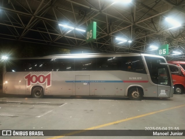Auto Viação 1001 RJ 108.1219 na cidade de São Paulo, São Paulo, Brasil, por Manoel Junior. Número da foto: #13018192.