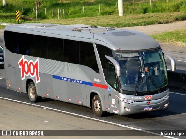 Auto Viação 1001 RJ 108.121 na cidade de Canas, São Paulo, Brasil, por João Felipe. Número da foto: #13018196.