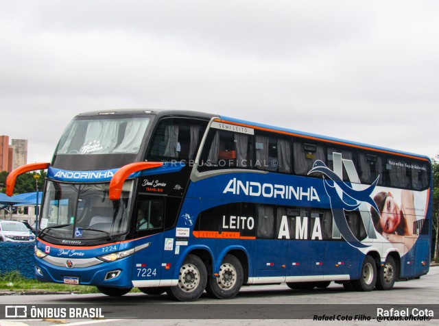 Empresa de Transportes Andorinha 7224 na cidade de São Paulo, São Paulo, Brasil, por Rafael Cota. Número da foto: #13016657.