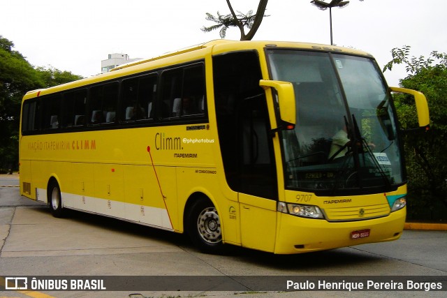 Viação Itapemirim 9707 na cidade de São Paulo, São Paulo, Brasil, por Paulo Henrique Pereira Borges. Número da foto: #13018282.