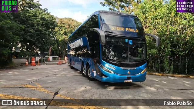 Viação Águia Branca 50980 na cidade de São Paulo, São Paulo, Brasil, por Fábio Paixão. Número da foto: #13017810.