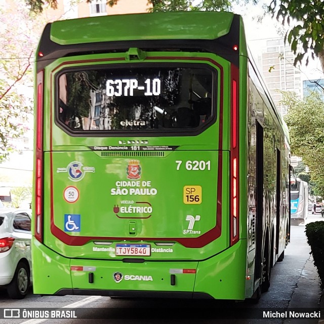 Viação Gatusa Transportes Urbanos 7 6201 na cidade de São Paulo, São Paulo, Brasil, por Michel Nowacki. Número da foto: #13021418.