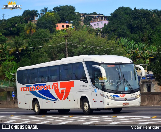 Viação Teresópolis RJ 203.058 na cidade de Duque de Caxias, Rio de Janeiro, Brasil, por Victor Henrique. Número da foto: #13020901.
