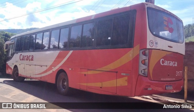 Empresa Caraça Transportes e Turismo 3177 na cidade de Santa Bárbara, Minas Gerais, Brasil, por Antonio Silva. Número da foto: #13021925.