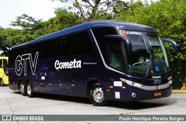 Viação Cometa 12100 na cidade de São Paulo, São Paulo, Brasil, por Paulo Henrique Pereira Borges. Número da foto: #13020031.