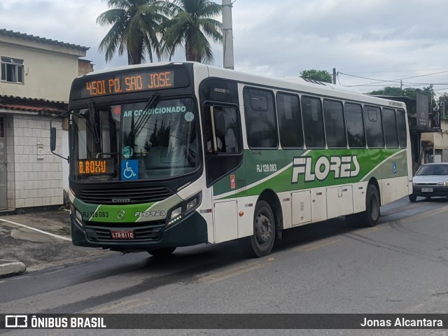 Transportes Flores RJ 128.083 na cidade de Belford Roxo, Rio de Janeiro, Brasil, por Jonas Alcantara. Número da foto: #13021123.