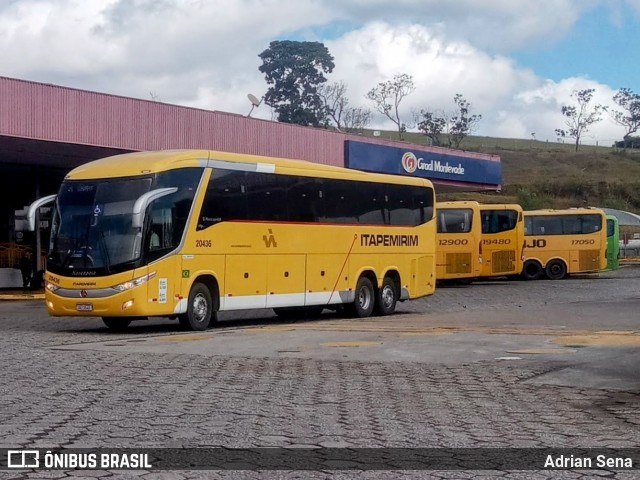 Viação Nova Itapemirim 20436 na cidade de João Monlevade, Minas Gerais, Brasil, por Adrian Sena. Número da foto: #13020836.