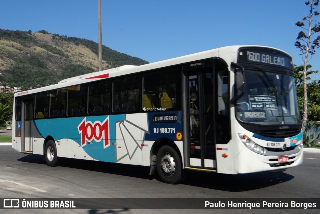 Auto Viação 1001 RJ 108.771 na cidade de Niterói, Rio de Janeiro, Brasil, por Paulo Henrique Pereira Borges. Número da foto: #13019974.