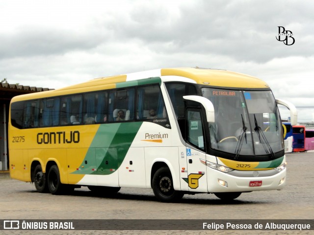 Empresa Gontijo de Transportes 21275 na cidade de Vitória da Conquista, Bahia, Brasil, por Felipe Pessoa de Albuquerque. Número da foto: #13021187.