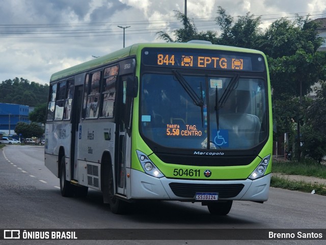 BsBus Mobilidade 504611 na cidade de Samambaia, Distrito Federal, Brasil, por Brenno Santos. Número da foto: #13019527.