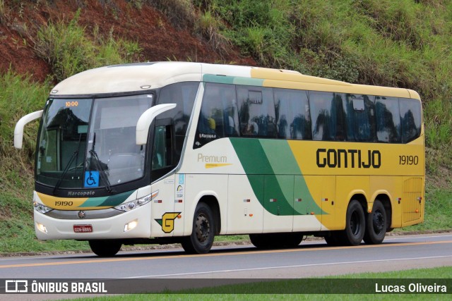 Empresa Gontijo de Transportes 19190 na cidade de Muriaé, Minas Gerais, Brasil, por Lucas Oliveira. Número da foto: #13020858.