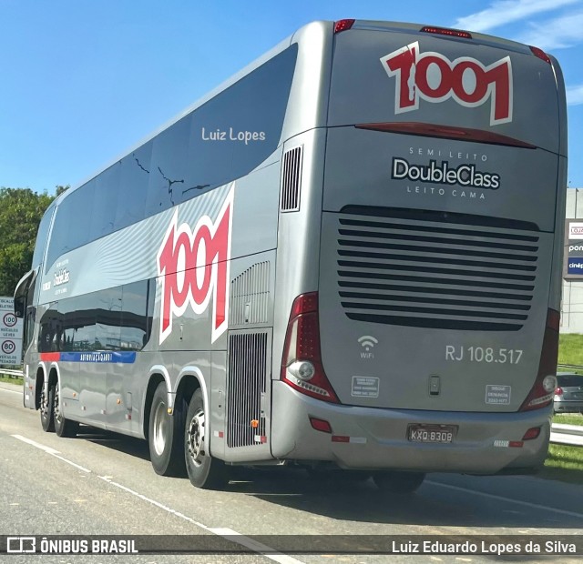 Auto Viação 1001 RJ 108.517 na cidade de São Gonçalo, Rio de Janeiro, Brasil, por Luiz Eduardo Lopes da Silva. Número da foto: #13021930.
