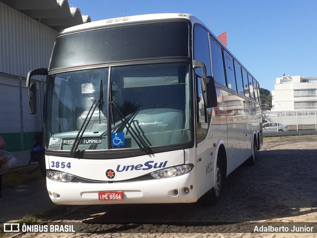 Unesul de Transportes 3854 na cidade de Torres, Rio Grande do Sul, Brasil, por Adalberto Junior. Número da foto: #13020681.