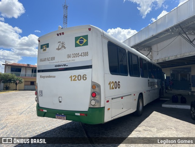Viação Riograndense 1206 na cidade de Nova Cruz, Rio Grande do Norte, Brasil, por Legilson Gomes. Número da foto: #13021985.