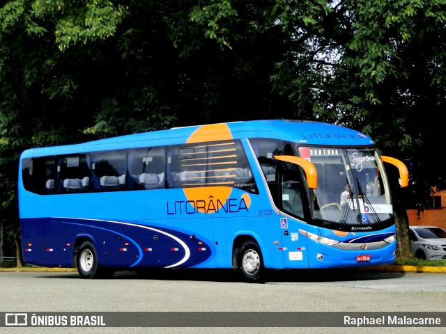 Litorânea Transportes Coletivos 5102 na cidade de São Paulo, São Paulo, Brasil, por Raphael Malacarne. Número da foto: #13021560.