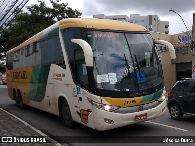 Empresa Gontijo de Transportes 21715 na cidade de Divinópolis, Minas Gerais, Brasil, por Jéssica Dutra. Número da foto: #13020761.