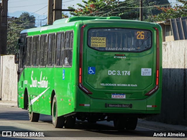 Transportes Santo Antônio DC 3.174 na cidade de Duque de Caxias, Rio de Janeiro, Brasil, por André Almeida. Número da foto: #13019620.