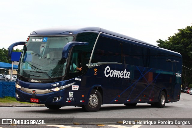 Viação Cometa 719521 na cidade de São Paulo, São Paulo, Brasil, por Paulo Henrique Pereira Borges. Número da foto: #13020040.