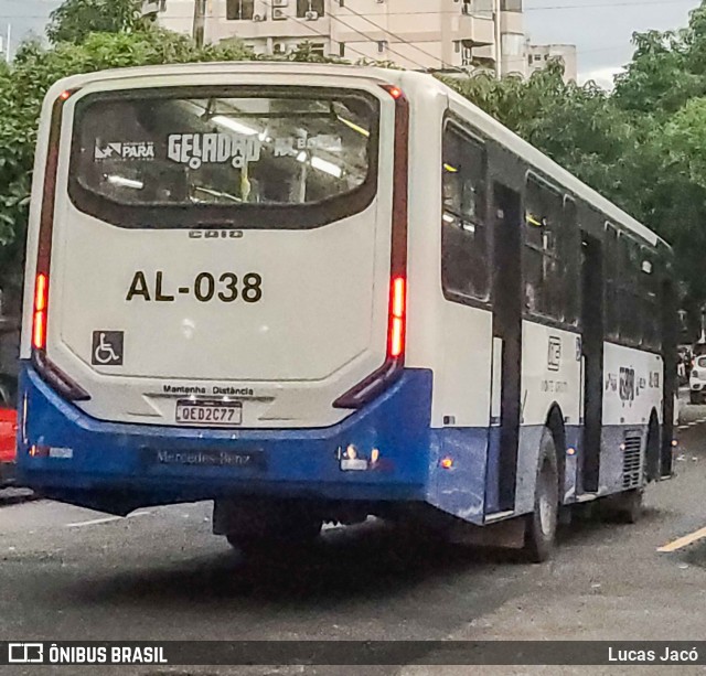 Auto Viação Monte Cristo AL-038 na cidade de Belém, Pará, Brasil, por Lucas Jacó. Número da foto: #13021976.