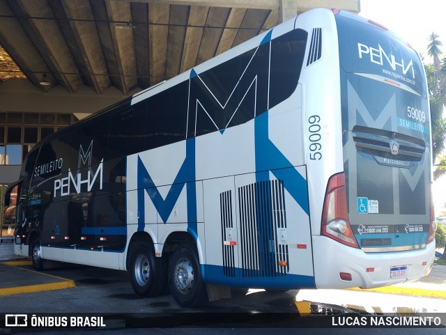 Empresa de Ônibus Nossa Senhora da Penha 59009 na cidade de Lages, Santa Catarina, Brasil, por LUCAS NASCIMENTO. Número da foto: #13019474.