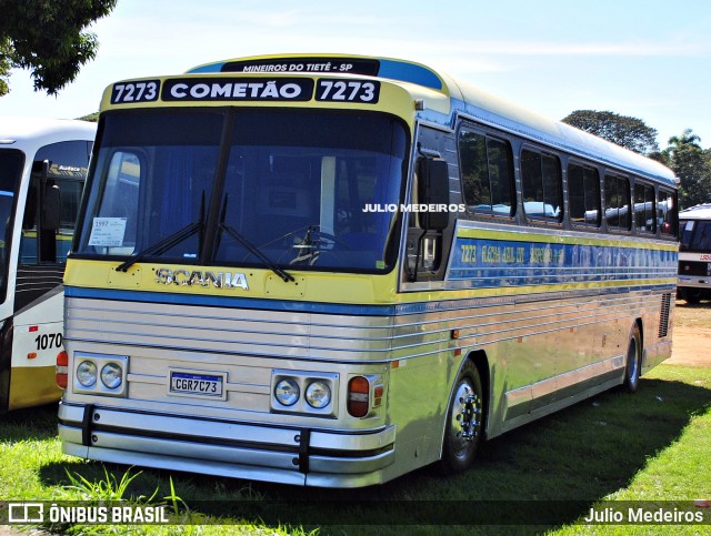 Ônibus Particulares 7273 na cidade de Artur Nogueira, São Paulo, Brasil, por Julio Medeiros. Número da foto: #13021803.