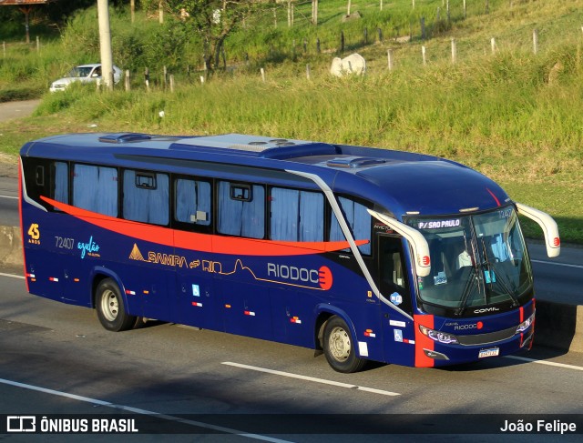 Viação Riodoce 72407 na cidade de Canas, São Paulo, Brasil, por João Felipe. Número da foto: #13020895.