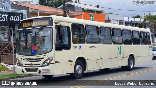 Viação Santo Ângelo 18058 na cidade de Curitiba, Paraná, Brasil, por Lucas Weber Calizario. Número da foto: #13021769.