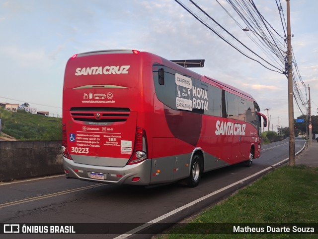 Viação Santa Cruz 30223 na cidade de Campinas, São Paulo, Brasil, por Matheus Duarte Souza. Número da foto: #13021844.