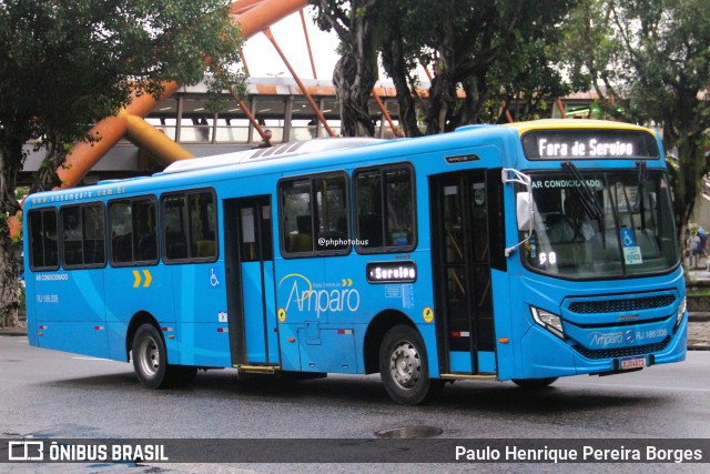 Viação Nossa Senhora do Amparo RJ 186.008 na cidade de Rio de Janeiro, Rio de Janeiro, Brasil, por Paulo Henrique Pereira Borges. Número da foto: #13019999.
