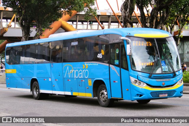Viação Nossa Senhora do Amparo RJ 186.015 na cidade de Rio de Janeiro, Rio de Janeiro, Brasil, por Paulo Henrique Pereira Borges. Número da foto: #13020001.