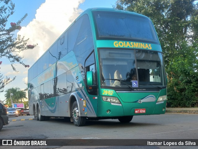 Goiás Minas Transporte e Turismo 2902 na cidade de Goiânia, Goiás, Brasil, por Itamar Lopes da Silva. Número da foto: #13020481.