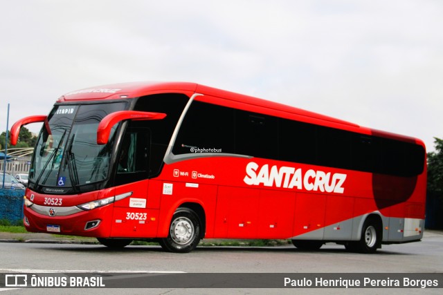 Viação Santa Cruz 30523 na cidade de São Paulo, São Paulo, Brasil, por Paulo Henrique Pereira Borges. Número da foto: #13022978.