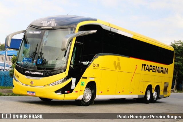 Viação Nova Itapemirim 60436 na cidade de São Paulo, São Paulo, Brasil, por Paulo Henrique Pereira Borges. Número da foto: #13022938.
