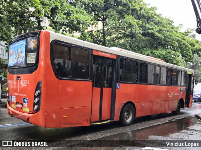 Transportes Vila Isabel A27653 na cidade de Rio de Janeiro, Rio de Janeiro, Brasil, por Vinicius Lopes. Número da foto: #13022079.