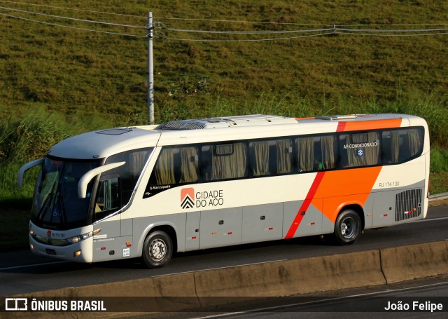 Viação Cidade do Aço RJ 174.130 na cidade de Canas, São Paulo, Brasil, por João Felipe. Número da foto: #13023961.