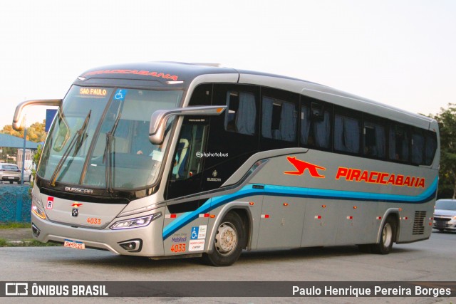 Viação Piracicabana 4033 na cidade de São Paulo, São Paulo, Brasil, por Paulo Henrique Pereira Borges. Número da foto: #13022956.