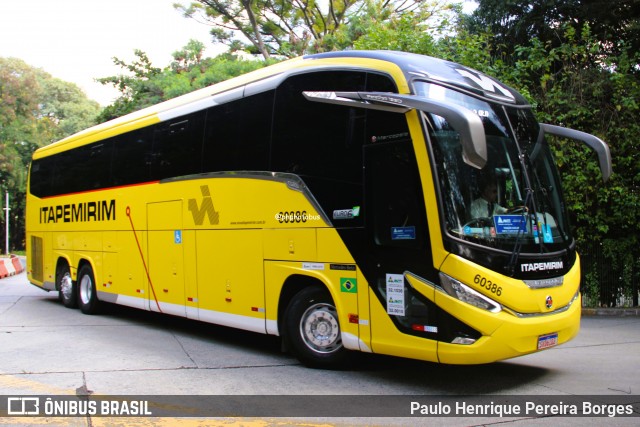 Viação Nova Itapemirim 60386 na cidade de São Paulo, São Paulo, Brasil, por Paulo Henrique Pereira Borges. Número da foto: #13022933.