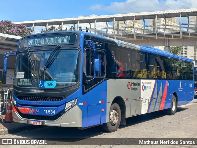 Viação Pirajuçara 11.534 na cidade de São Paulo, São Paulo, Brasil, por Matheus Neri dos Santos. Número da foto: #13022198.