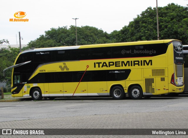 Viação Nova Itapemirim 40876 na cidade de São Paulo, São Paulo, Brasil, por Wellington Lima. Número da foto: #13023219.