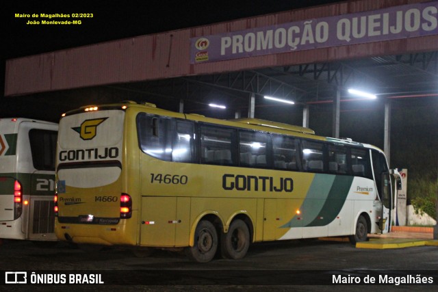 Empresa Gontijo de Transportes 14660 na cidade de João Monlevade, Minas Gerais, Brasil, por Mairo de Magalhães. Número da foto: #13022780.