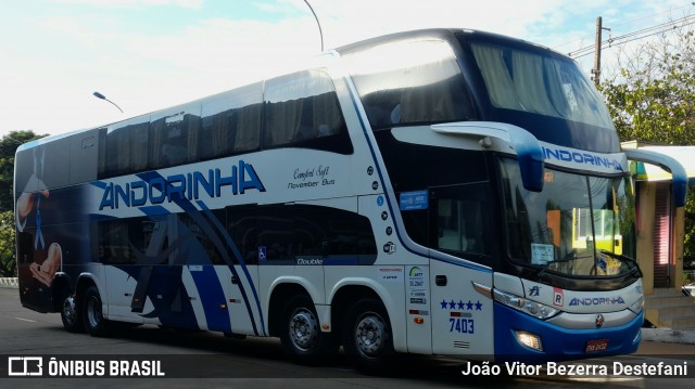 Empresa de Transportes Andorinha 7403 na cidade de Maringá, Paraná, Brasil, por João Vitor Bezerra Destefani. Número da foto: #13023315.