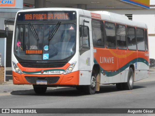 Linave Transportes RJ 146.008 na cidade de Miguel Pereira, Rio de Janeiro, Brasil, por Augusto César. Número da foto: #13023872.