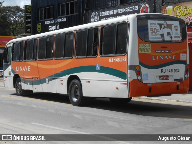 Linave Transportes RJ 146.032 na cidade de Miguel Pereira, Rio de Janeiro, Brasil, por Augusto César. Número da foto: #13023866.