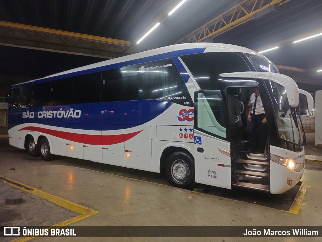 Viação São Cristóvão 3050 na cidade de Divinópolis, Minas Gerais, Brasil, por João Marcos William. Número da foto: #13022286.