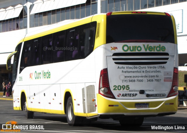 Auto Viação Ouro Verde 2095 na cidade de Sumaré, São Paulo, Brasil, por Wellington Lima. Número da foto: #13023207.