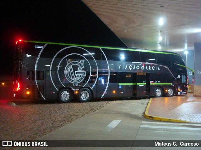 Viação Garcia 90021 na cidade de Santa Cruz do Rio Pardo, São Paulo, Brasil, por Mateus C.  Cardoso. Número da foto: #13022634.