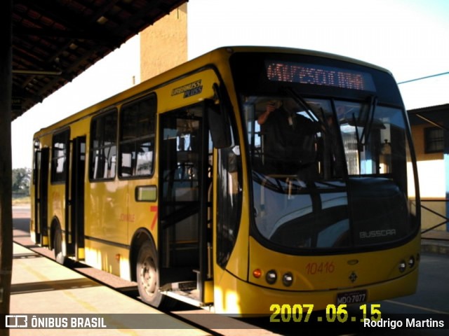 Gidion Transporte e Turismo 10416 na cidade de Joinville, Santa Catarina, Brasil, por Rodrigo Martins. Número da foto: #13022757.