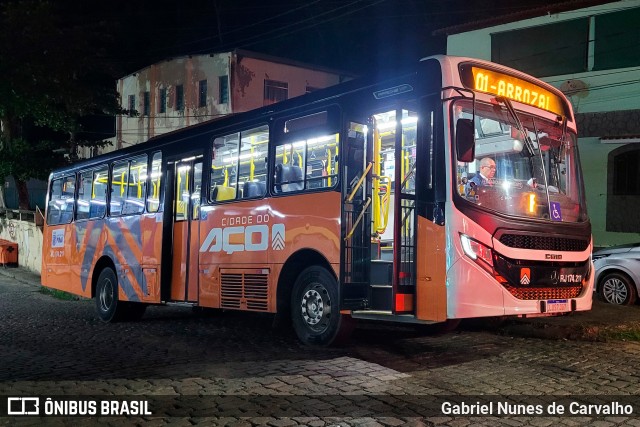 Viação Cidade do Aço RJ 174.211 na cidade de Piraí, Rio de Janeiro, Brasil, por Gabriel Nunes de Carvalho. Número da foto: #13022671.